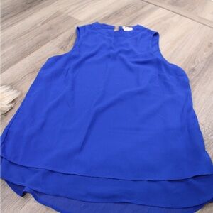 Blue Sleeveless Women's Top